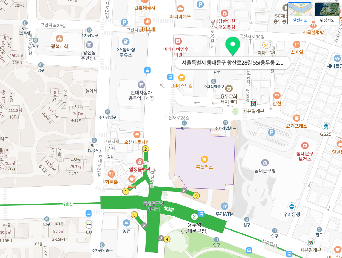 오시는길